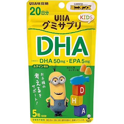 Amazon | ユニマットリケン こどもDHA+ビタミンDドロップグミ ピーチ味